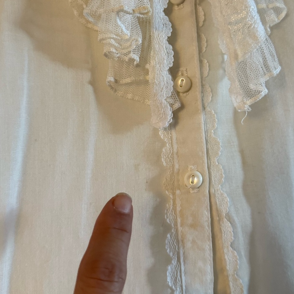 Gunne Sax Vintage Victorian Peasant Blouse - Picture 4 of 13